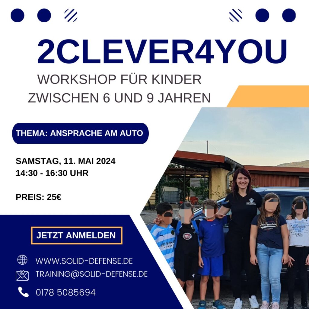 Kids Kurs 2Clever 4You 6-9 Jahre Mai Solid Defense Kurs